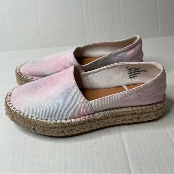 Splendid Laney Pastel Tie Dye Espadrille Platform Slip On Sneaker Shoe - Picture 9 of 10